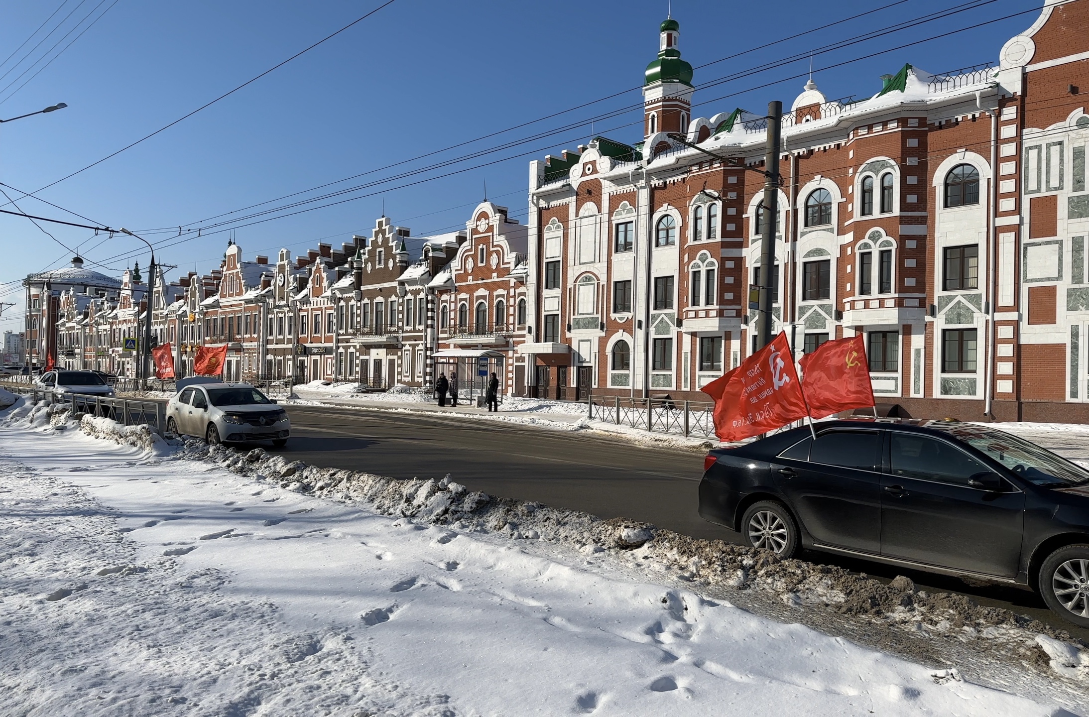 Автопробег в честь 105-летия Рабоче-Крестьянской Красной Армии состоялся в  Марий Эл — КПРФ Марий Эл